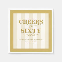 Serviette en papier personnalisée pour fête d'anni