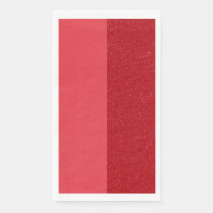 Serviette en papier personnalisée rouge tomate à d