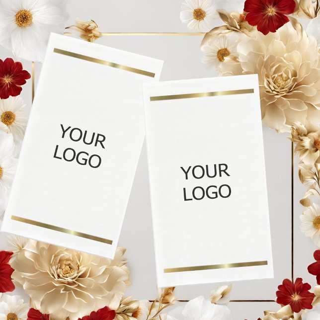 Serviette En Papier personnaliser ajouter votre logo personnalisé nom  (Créateur téléchargé)