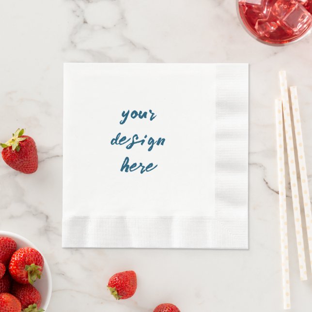 Serviette En Papier Personnaliser ou Customiser (En situation)