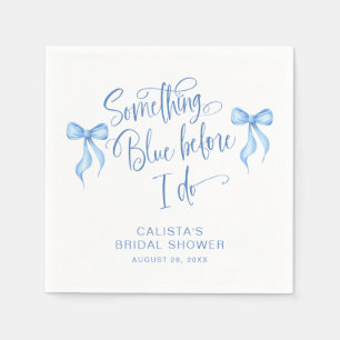 Serviette En Papier Personnaliser quelque chose de bleu avant de faire