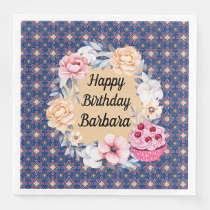 Serviette En Papier Personnalisez Joyeux Anniversaire