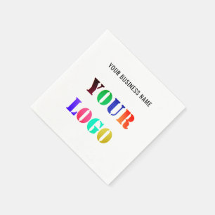 Serviette En Papier Personnalisez le logo de votre entreprise et le te