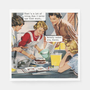 Serviette En Papier Personne Ne Vous A Demandé, Karen - Retro