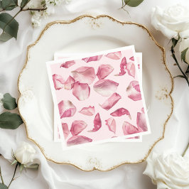 Serviette En Papier Pétales roses Pétales motifs et Mariage de Prosecc