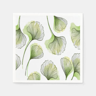 Serviette En Papier Pétales verts