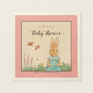 Serviette En Papier Peter Rabbit Baby shower fille