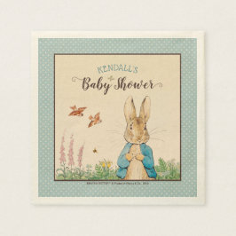 Serviette En Papier Peter Rabbit | Baby shower garçon