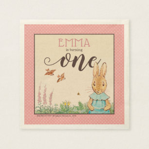 Serviette En Papier Peter Rabbit Premier anniversaire de la petite f