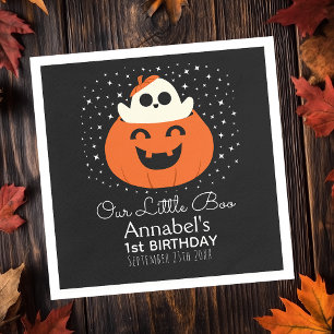 Serviette En Papier Petit Anniversaire de enfant de Boo Ghost Hallowee
