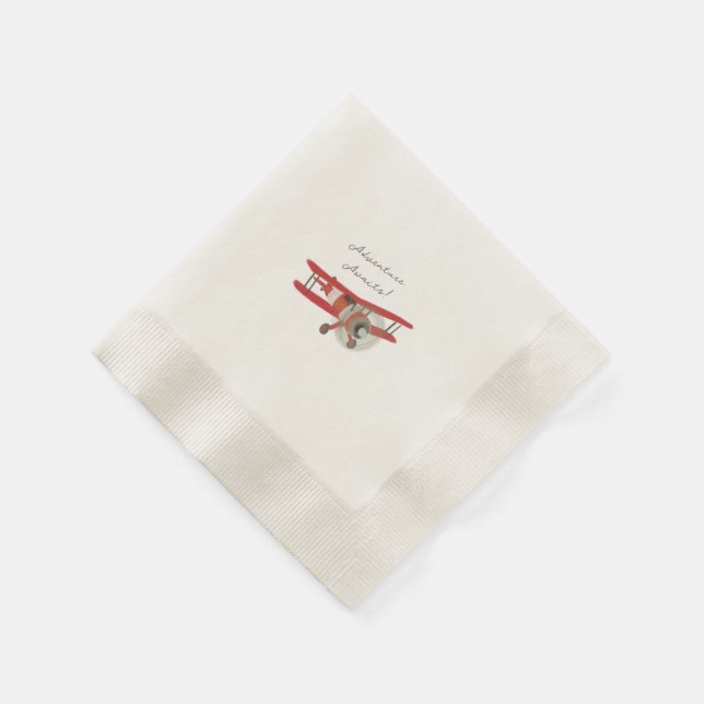Serviette En Papier Petit Baby shower Aviator (Coin)