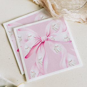 Serviette En Papier Petit Baby shower Bow PINK