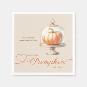 Serviette En Papier Petit Baby shower Citrouille - Élégance d'automne