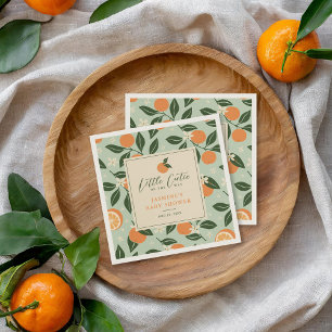 Serviette En Papier Petit Baby shower de Citrus orange Cutie