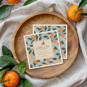 Serviette En Papier Petit Baby shower de Citrus orange Cutie