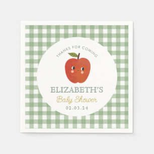 Serviette En Papier Petit Baby shower de pomme sucrée