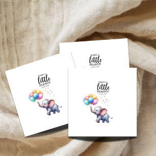 Serviette En Papier Petit baby shower d'éléphant de bébé cacahuète