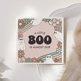 Serviette En Papier Petit Baby shower d'Halloween de fantôme de Boo