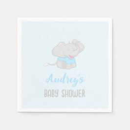 Serviette En Papier Petit Baby shower éléphant