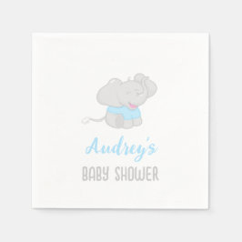 Serviette En Papier Petit Baby shower éléphant