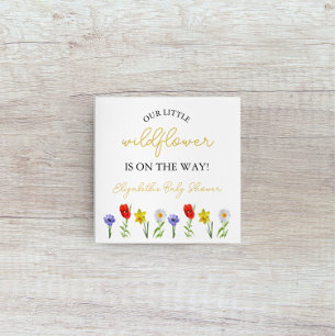 Serviette En Papier Petit Baby shower Fleur sauvage