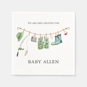 Serviette En Papier Petit Baby shower pêcheur serviettes