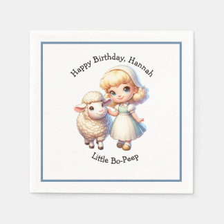 Serviette En Papier Petit Bo-Peep & Sheep Nursery Rhyme