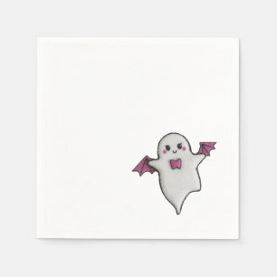 Serviette En Papier Petit bol d'Halloween rose mou