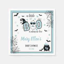 SERVIETTE EN PAPIER PETIT BOO BLUE HALLOWEEN BABY SHOWER
