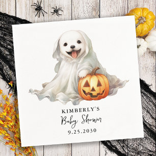 Serviette En Papier Petit Boo Cute Halloween Simple Baby shower
