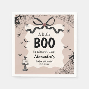 Serviette En Papier Petit Boo Halloween Baby shower gothique