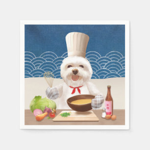 Serviette En Papier Petit Chien Chef