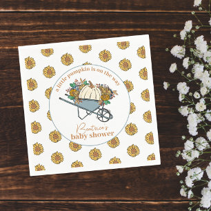 Serviette En Papier Petit Citrouille Country Garden Baby shower d'auto