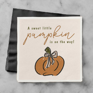 Serviette En Papier Petit Citrouille Sucré En Chemin Mignonne Baby sho