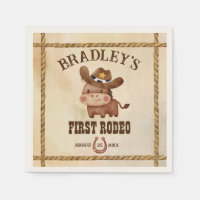 Petit cowboy mignon cheval bébé premier rodéo