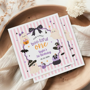 Serviette En Papier Petit Fantôme Mignon Halloween 1er Anniversaire