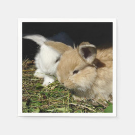Serviette En Papier Petit lapin moelleux