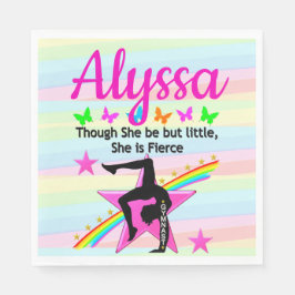 SERVIETTE EN PAPIER PETIT MAIS FIERCE GYMNASTICS QUEEN DESIGN