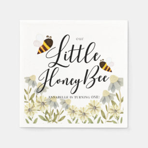 Serviette En Papier Petit Miel Bee Daisy Fille Anniversaire