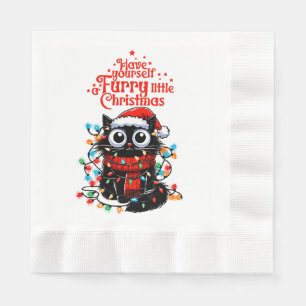 Serviette En Papier Petit Noël poilu
