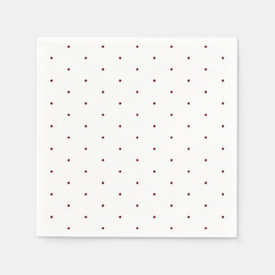 Serviette En Papier petit papier motif bordeaux blanc