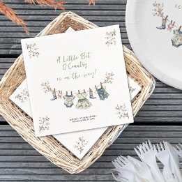 Serviette En Papier Petit Petit Petit Baby shower En Cloche De Pays