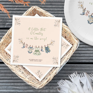 Serviette En Papier Petit Petit Petit Baby shower En Cloche De Pays