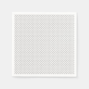 Serviette En Papier Petit Pois noir et blanc