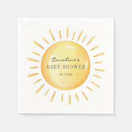 Serviette En Papier Petit Rayon De Baby shower Soleil