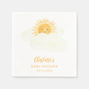 Serviette En Papier Petit Rayon De Soleil Baby Shower Unisexe