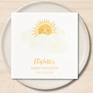 Serviette En Papier Petit Rayon De Soleil Baby Shower Unisexe