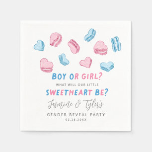 Serviette En Papier Petite amour Valentine Coeurs Genre Révéler