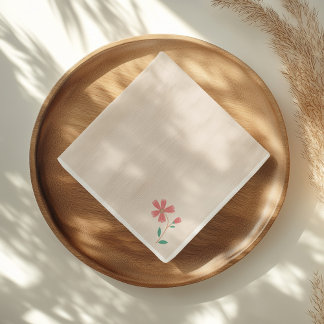 Serviette En Papier Petite Boule Floral à la main