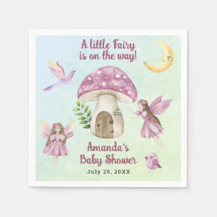 Serviette En Papier Petite Fée Baby Shower Fantaisiste